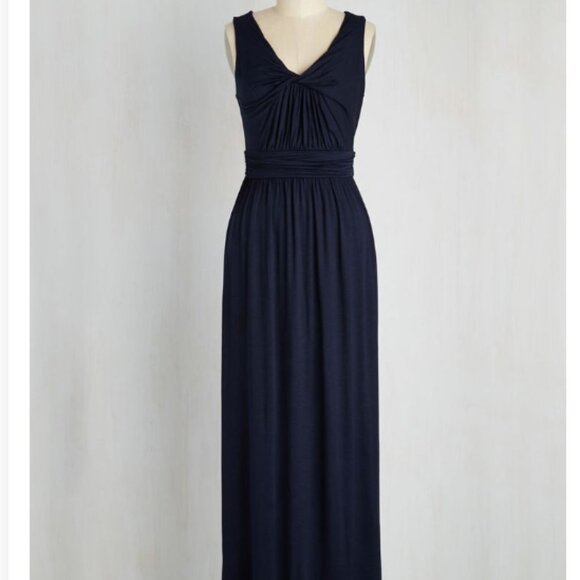 Modcloth Navy Maxi Dress - Picture 1 of 2